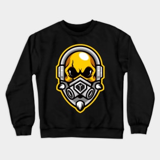 Skull gamer illustration character Crewneck Sweatshirt